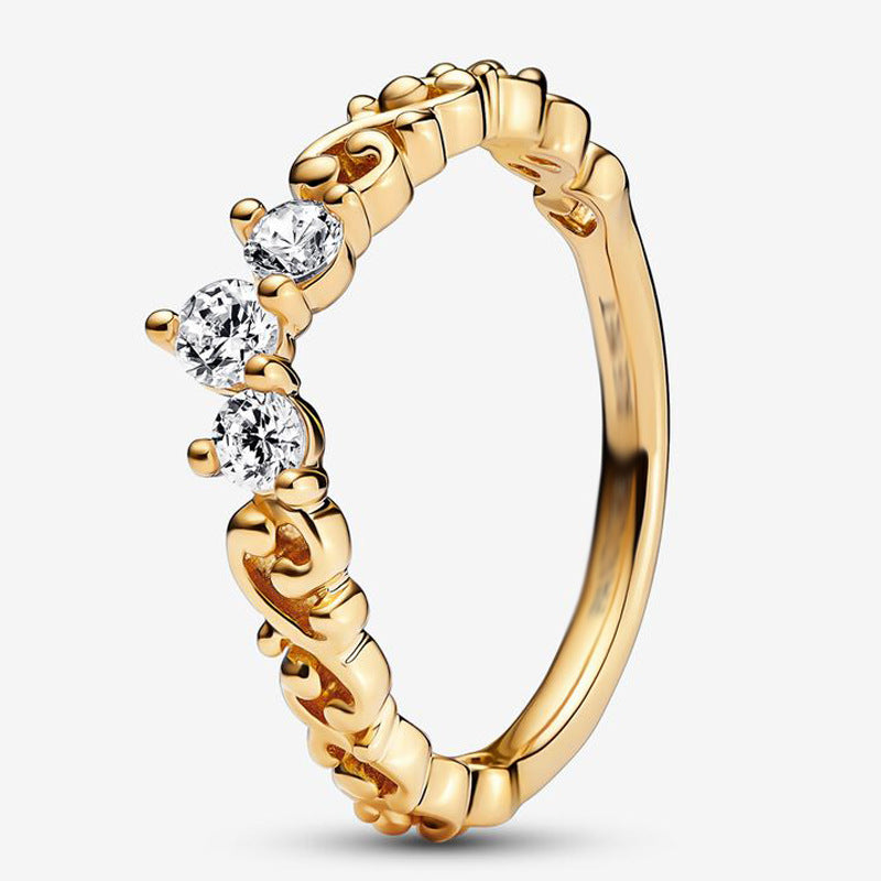 Wholesale Fashion dark purple Pansy Ring