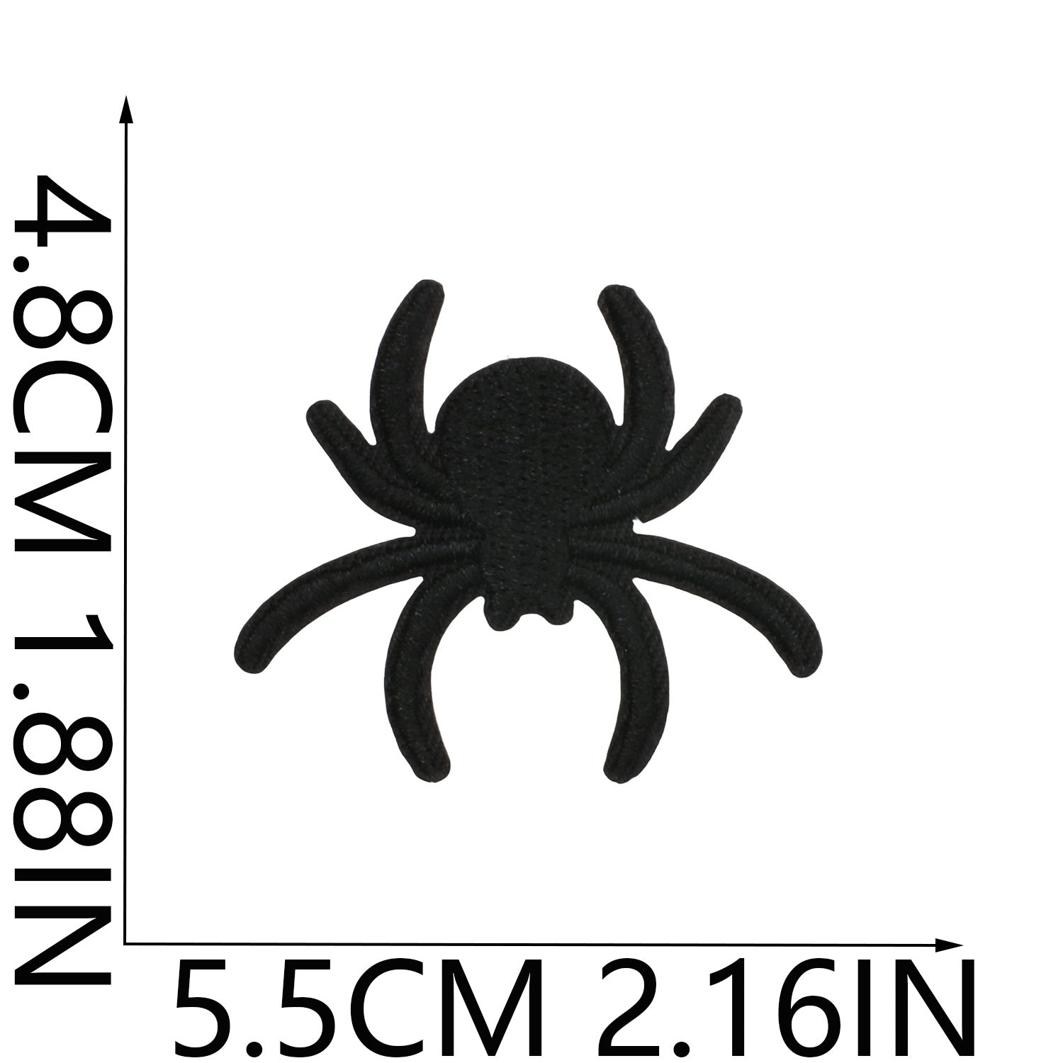 Wholesale   Web Ghost Embroidered Iron On Patches Polyester Thread Sheet For ets Backpacks