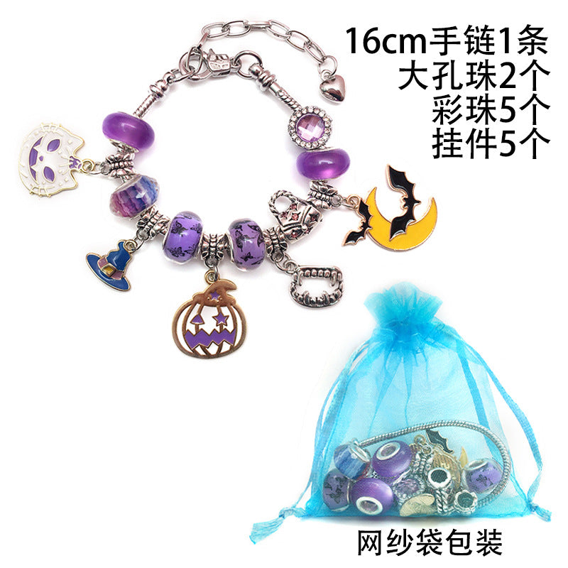 Wholesale 2PCS Halloween Kids Diy Alloy Bracelet
