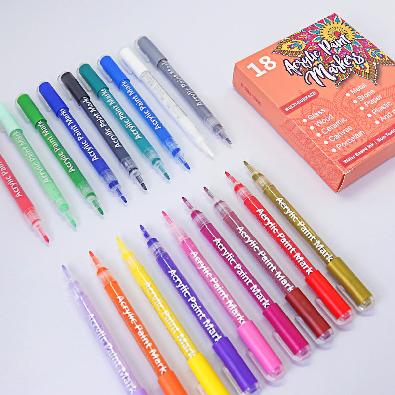 Wholesale Water-based Acrylic White Transparent Painting Marker Pen