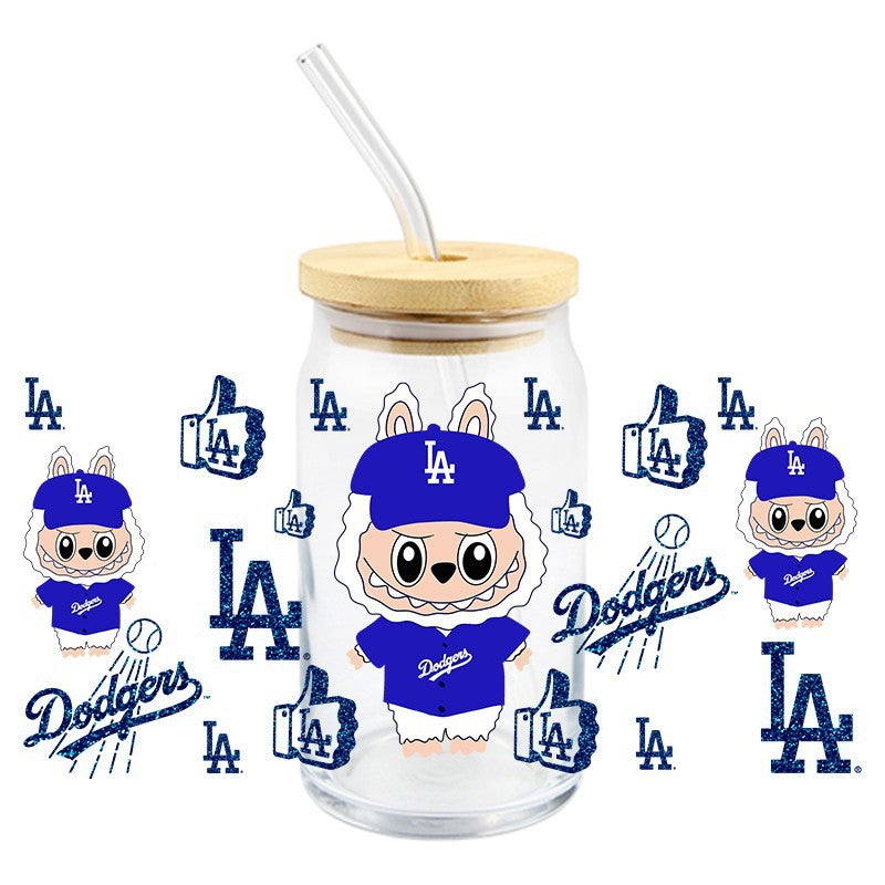 Wholesale 5pcs Colorful cute cartoon 16oz Cup UV DTF Wraps