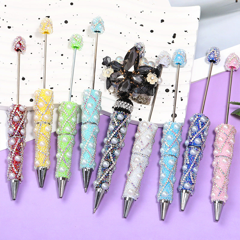 Wholesale 5pcs wholesale beadable pens DIY full diamond bead pen