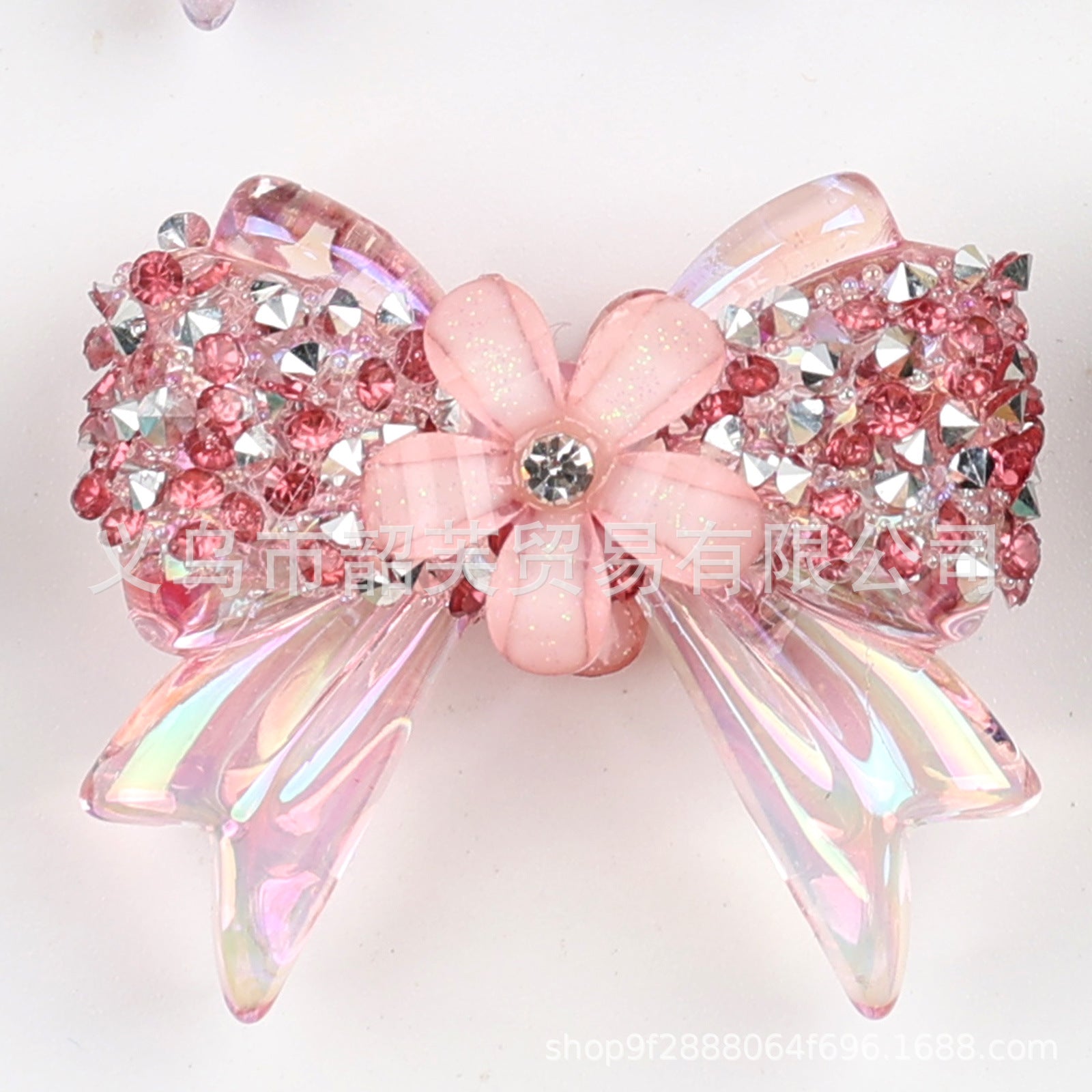 Wholesale 10pcs bowknot cherry blossom Acrylic Beads