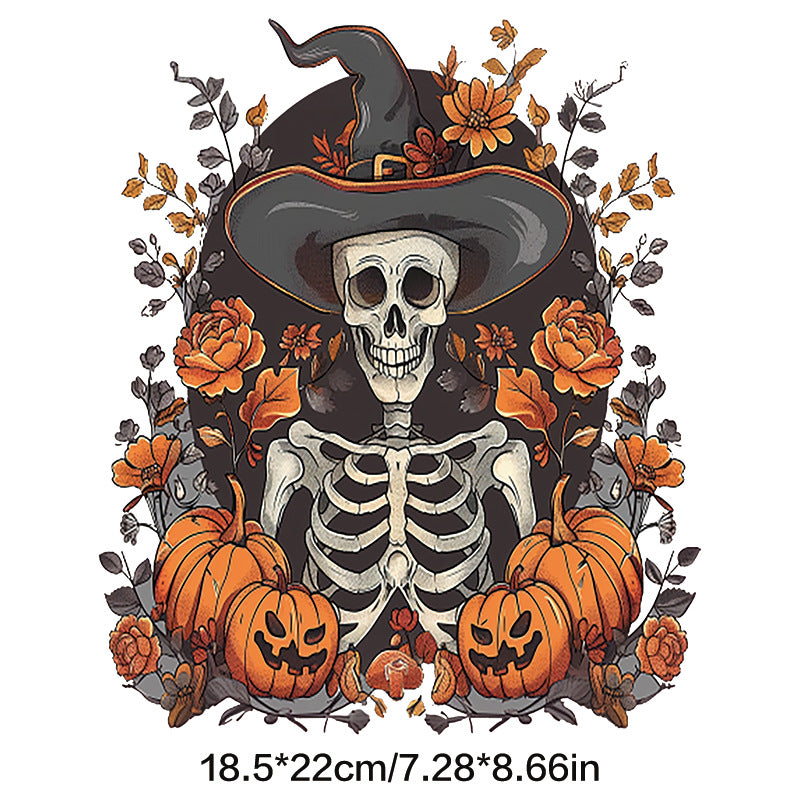 Wholesale Pumpkin Skull Terrifying Halloween UV DTF Ready to Press Transfers Wraps