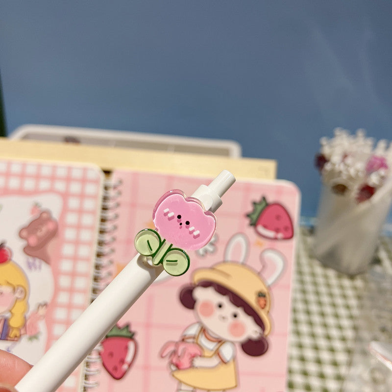 Wholesale Star Crown Cute Plastic Neutral Pen