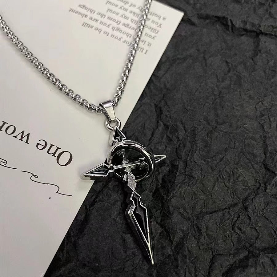 Wholesale Accessories Sweat Pendant Titanium Steel Cross Necklace