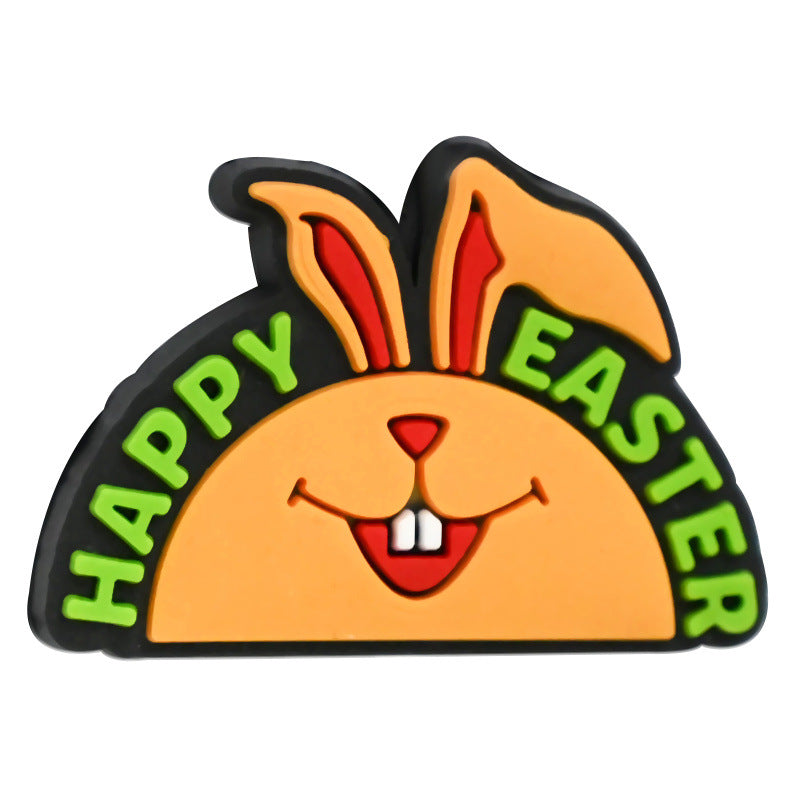 Wholesale Random 100pcs Easter Series DIY Funny Egg Funny Rabbit  Focal Beads