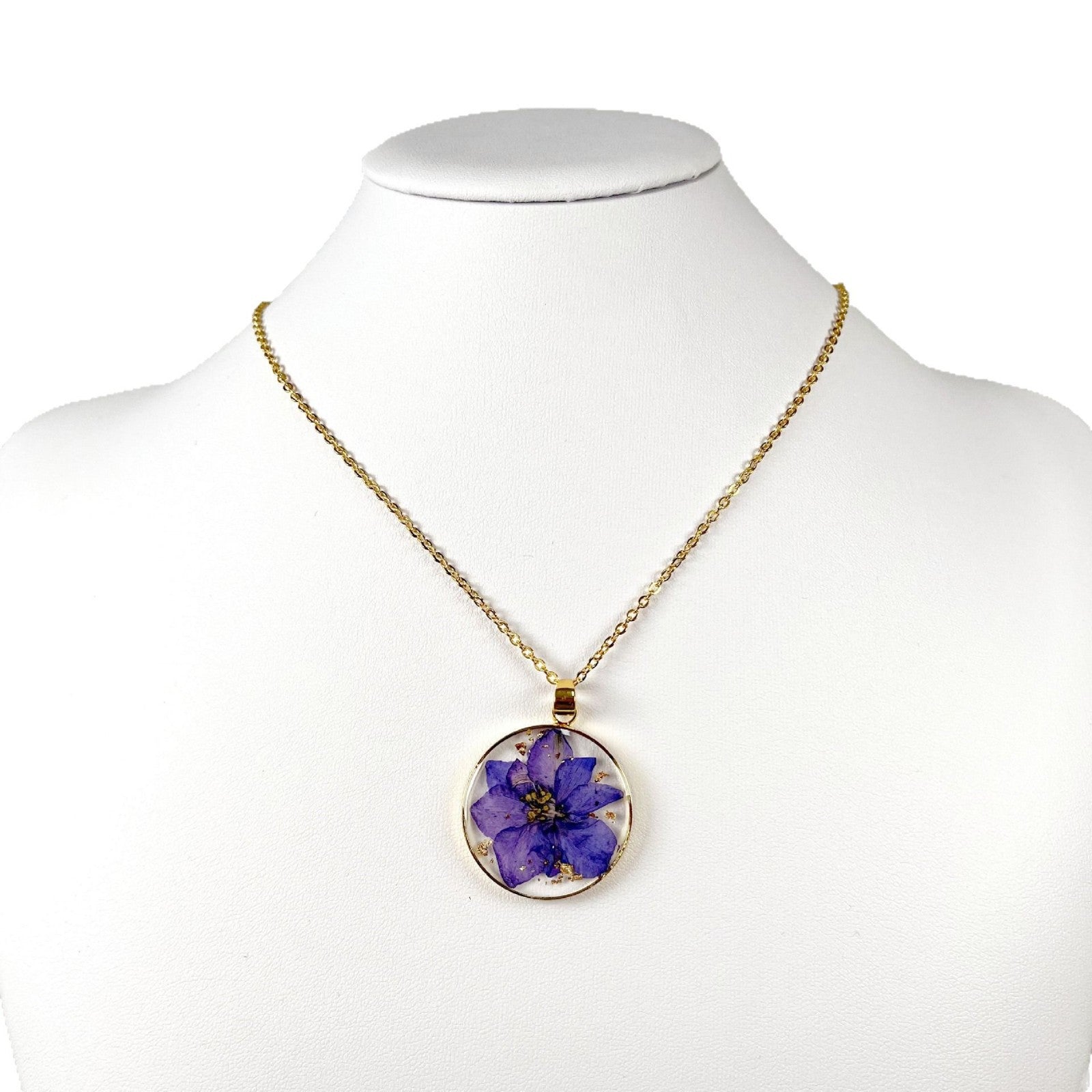 Wholesale 6pcs/pack Valentine's Day Gift Resin Dried Flower Necklace Creative Real Flower Fashion Pendant Pendant Jewelry Birthday Month Flower