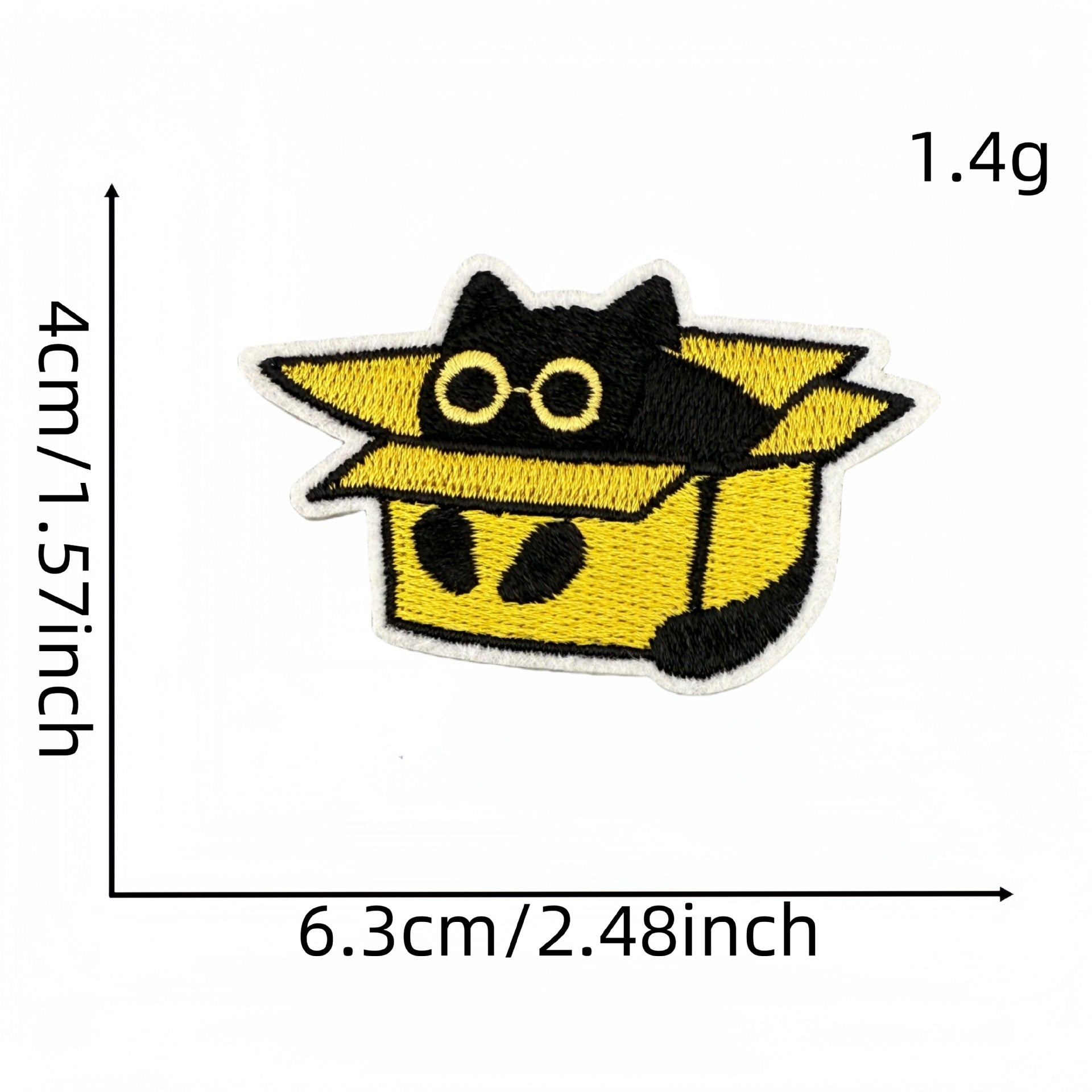 Wholesale Black cat embroidered patch accessories