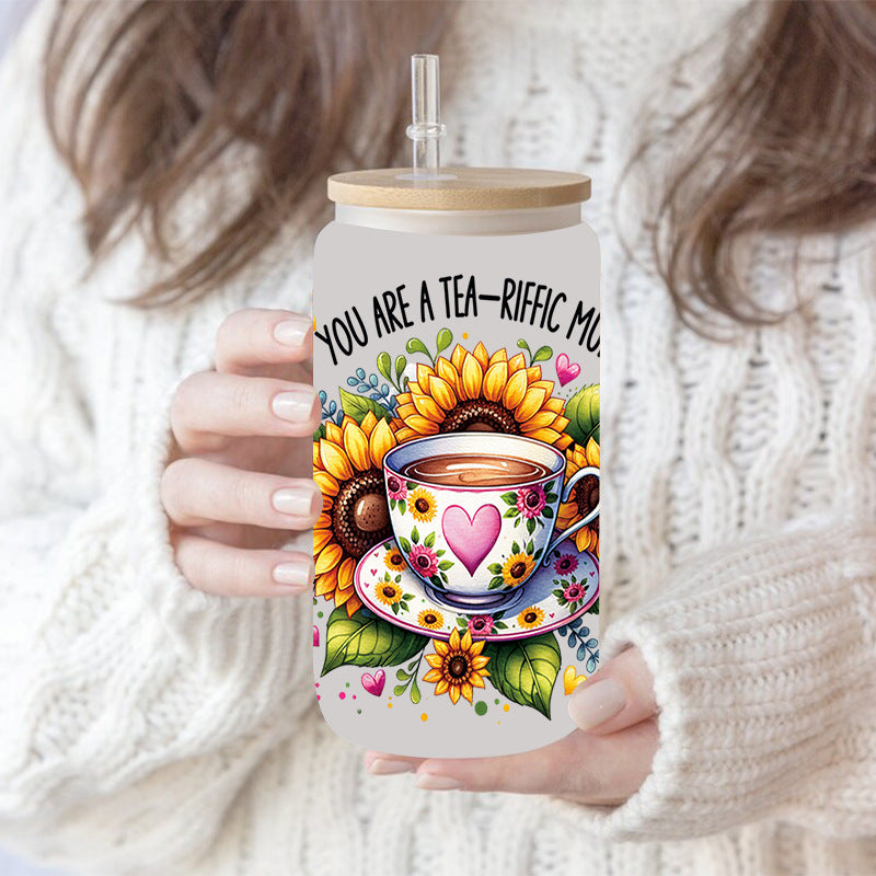 Wholesale Colored Coffee Series 16oz Cup UV DTF Wraps