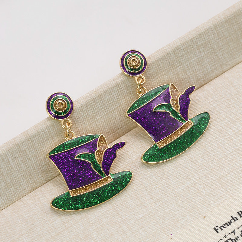 Wholesale Carnival Color Niche Design Sense Earrings for Women