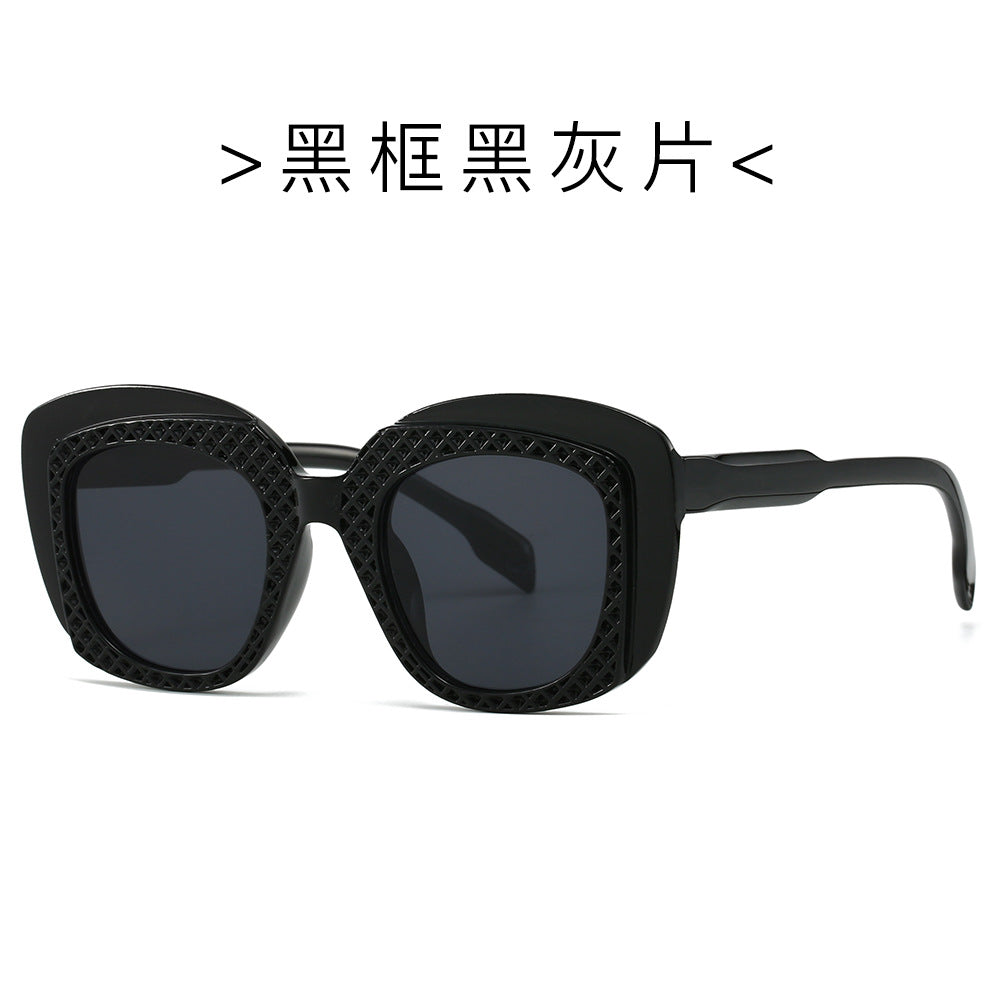 Wholesale Fashion Square Frame Plastic Sunglasses