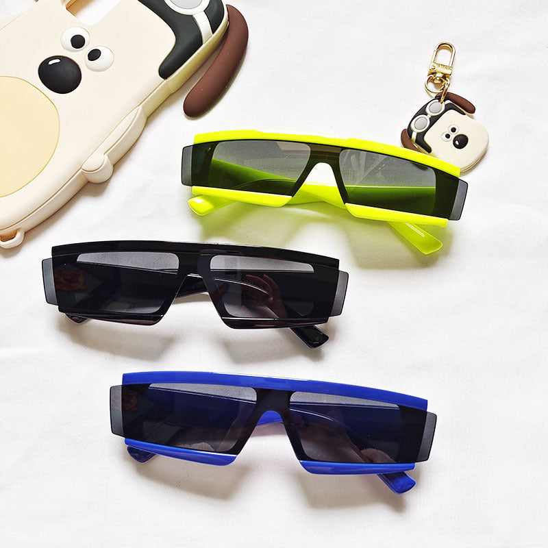 Wholesale Irregular Siamese Children's PC Sunglasses