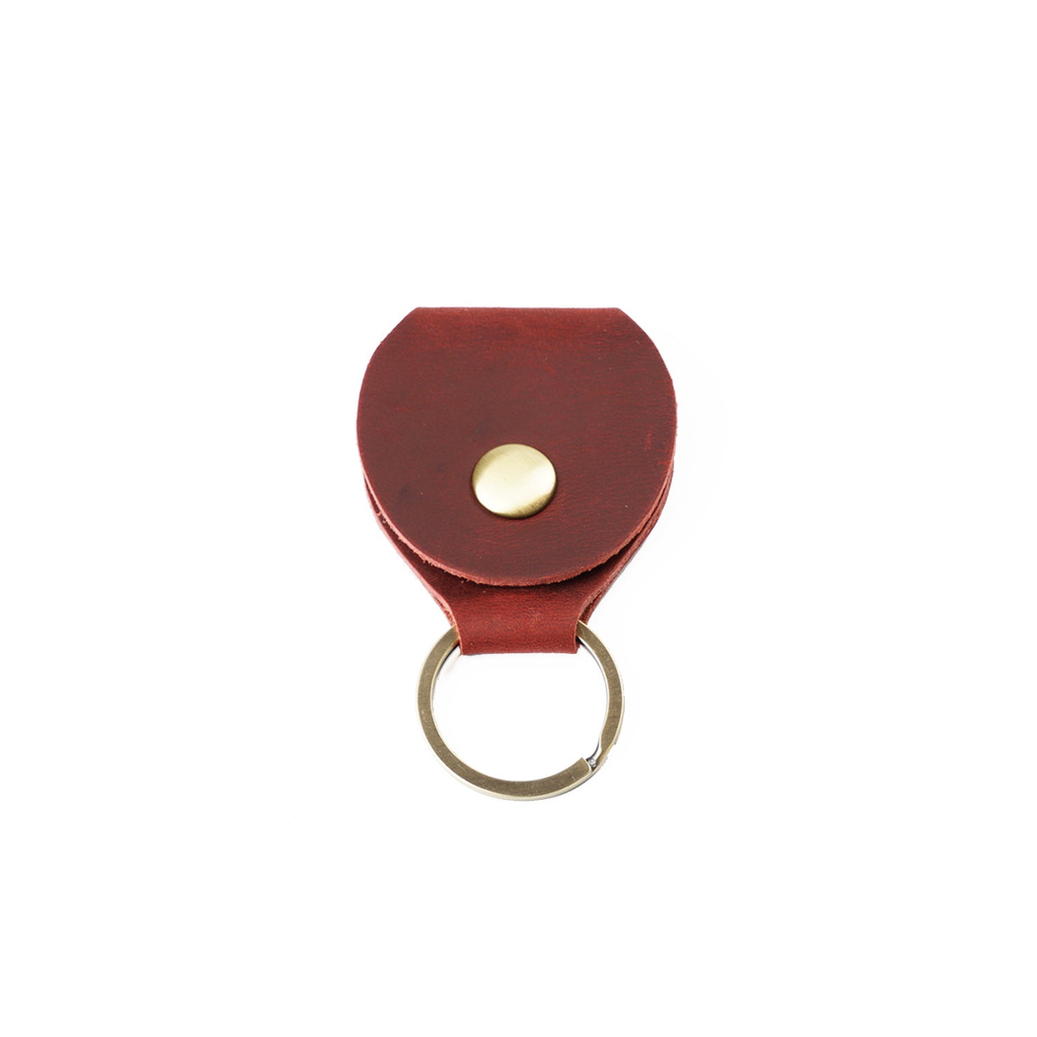 Wholesale Cowhide Guitar Pick Bag Storage Box Leather Keychain