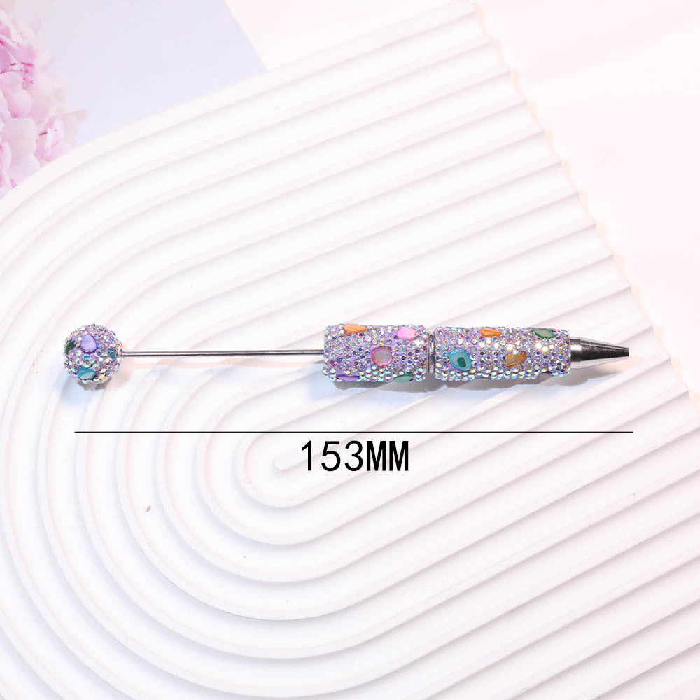 Wholesale Diamond-encrusted Heavy Industry Soft  Beadable Pens  DIY Beadable