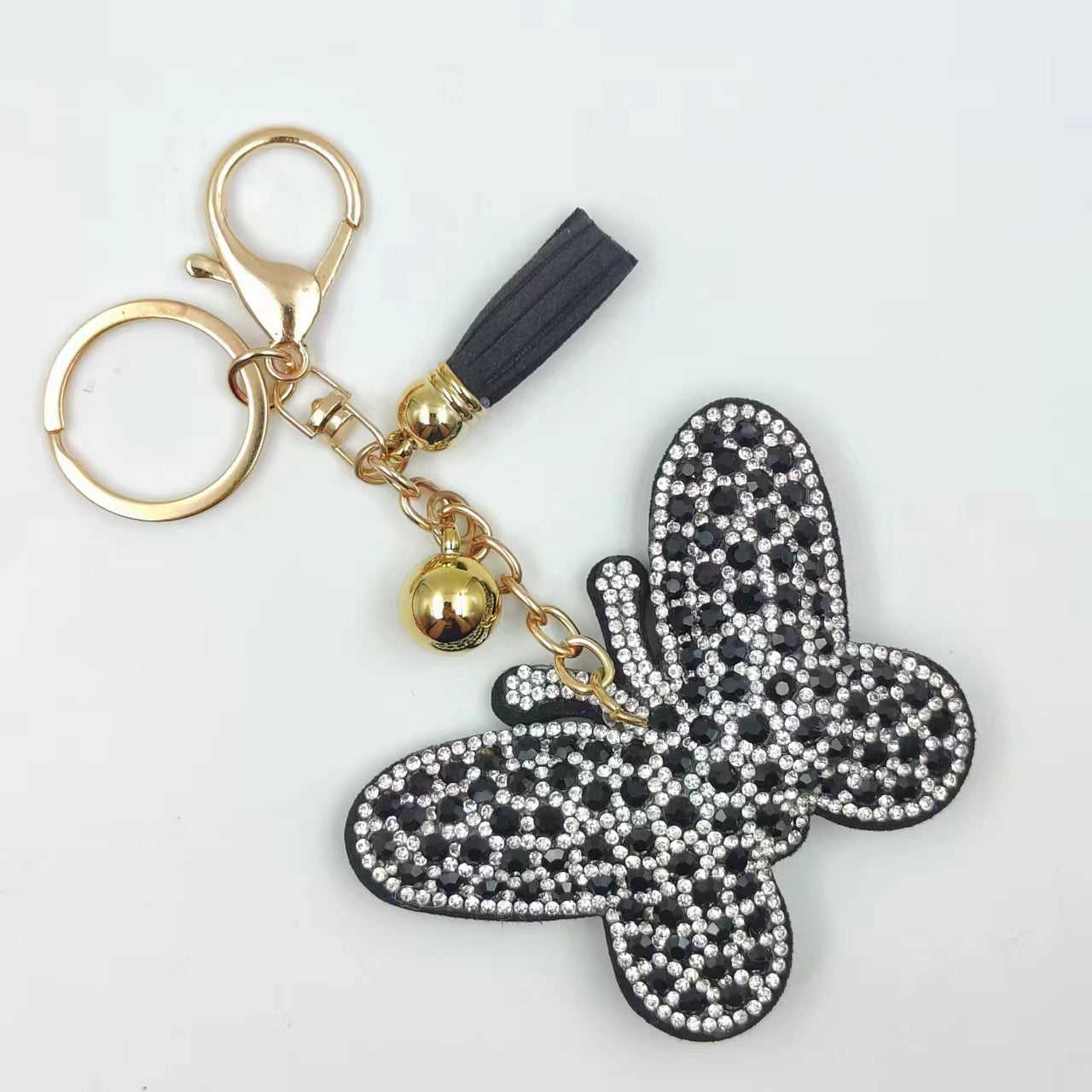 Wholesale Colorful butterfly creative pendant tassel keychain