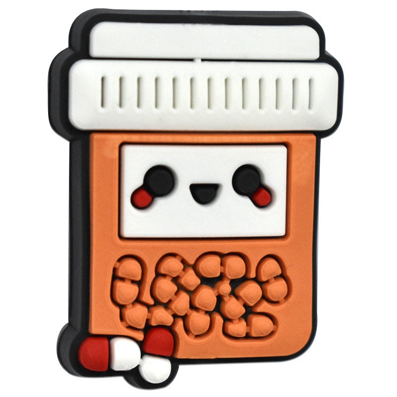 Wholesale Random 100pcs Medical Care Series Pvc Soft Plastic Removable Handmade Beads