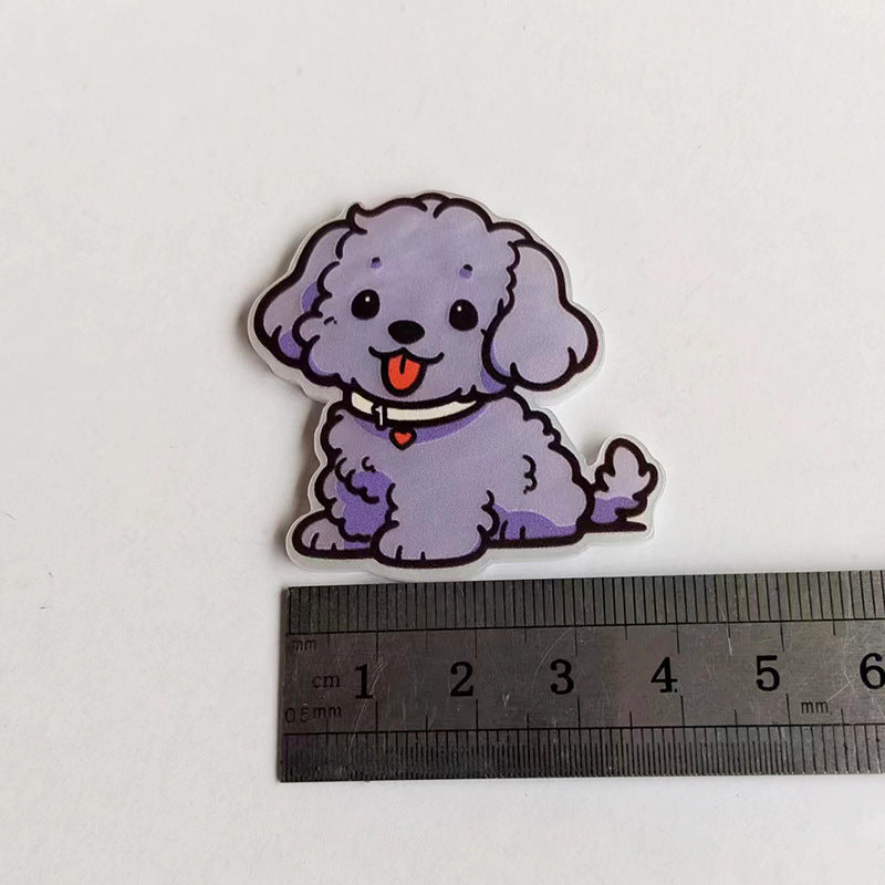 Wholesale  10pcs Illustration Style Cat Acrylic Accessories