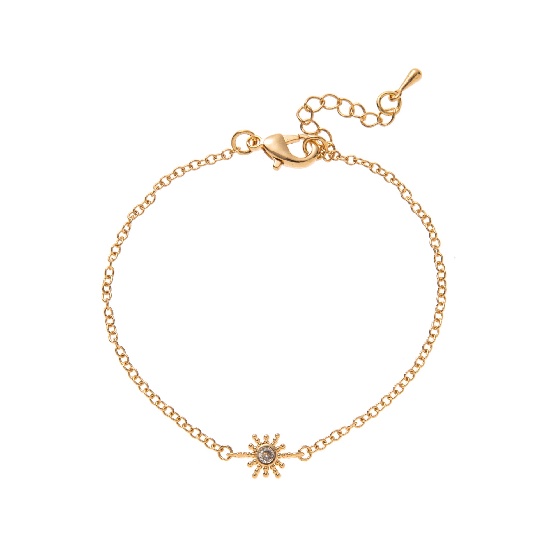 Wholesale jewelry light luxury style love plating zircon gold plated adjustable bracelet