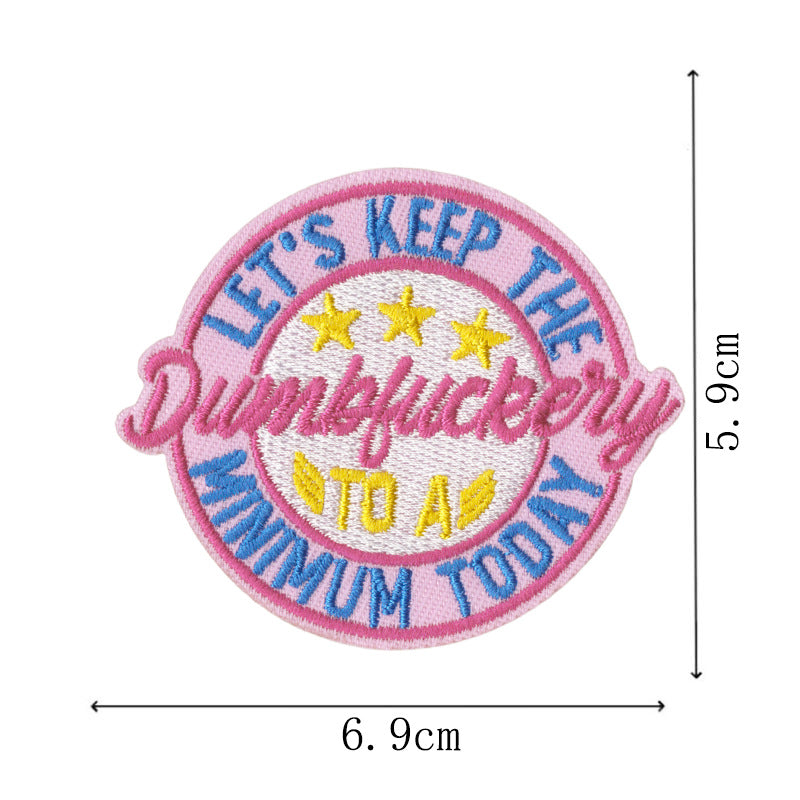 Wholesale Bar main picture denim embroidery patch  patch