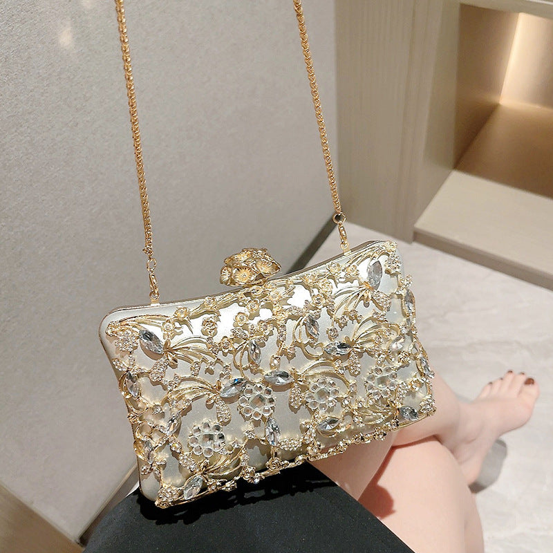 Wholesale High-end Gold Luxury Banquet Clutch Bag