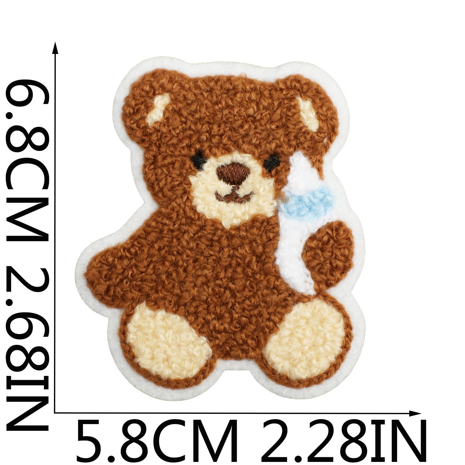 Wholesale Plush cartoon cute bear embroidery DIY Patches