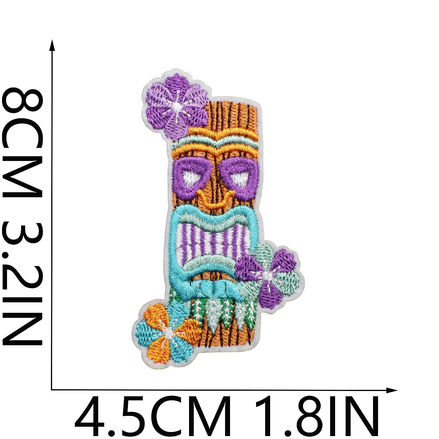 Wholesale Holiday flamingo themed embroidery DIY patches