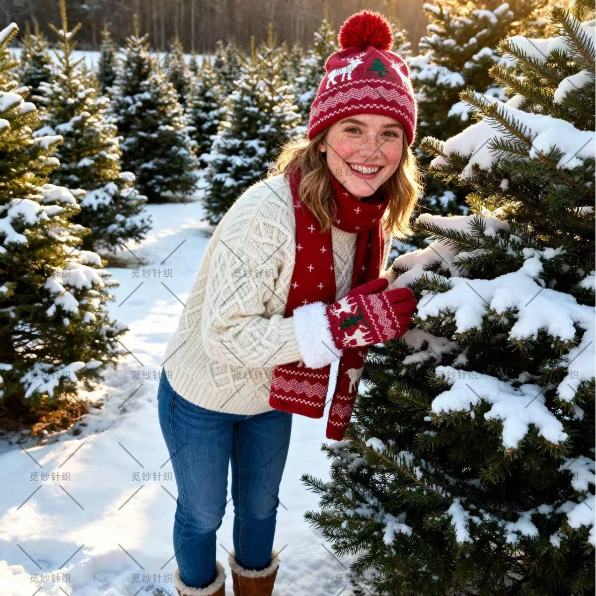 Wholesale Christmas Warm Winter Accessory Set