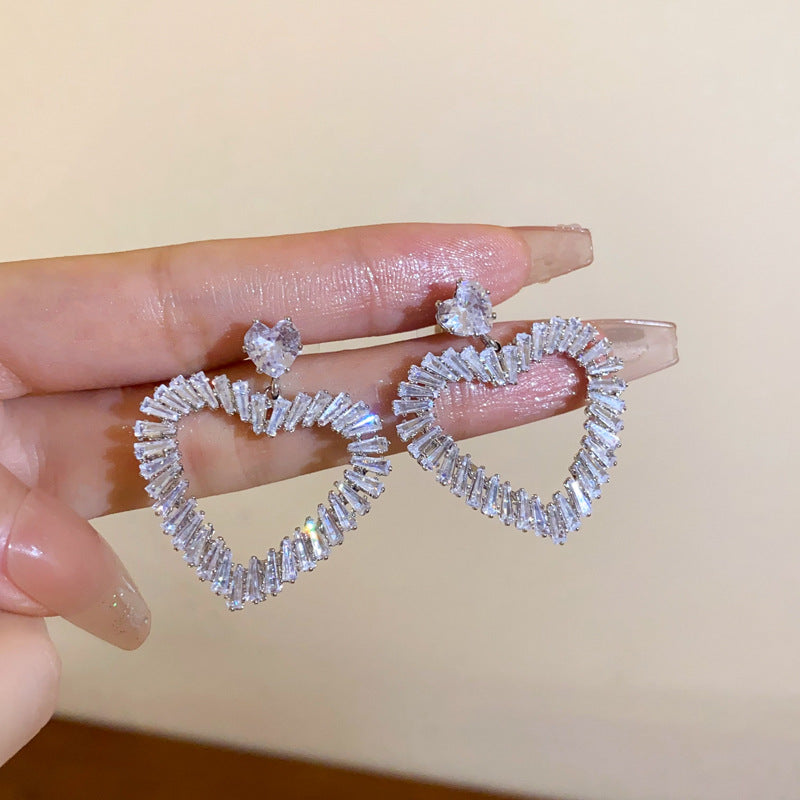 Wholesale Diamond Butterfly Flower Five Pointed Star Tassel Alloy Earrings