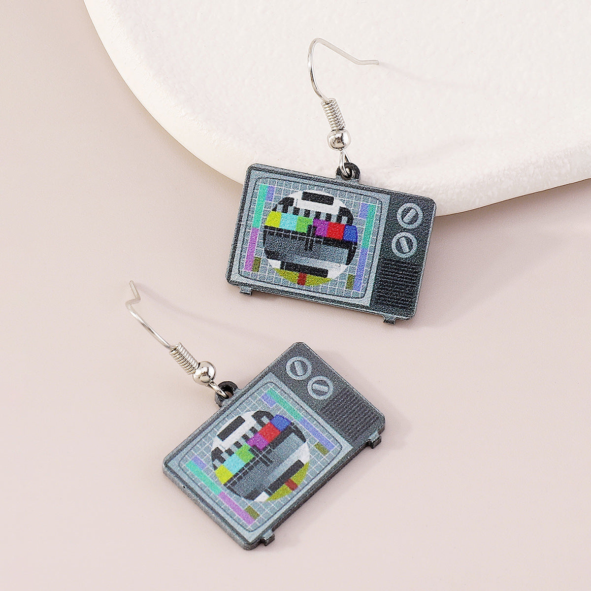Wholesale Vintage Acrylic TV Earrings