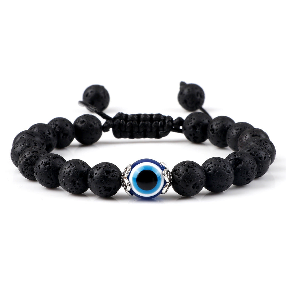 Wholesale Jewelry Bohemian Bracelet Devil' s Eye Beaded Braided Hand Rope Yoga Beads Hand Jewelry