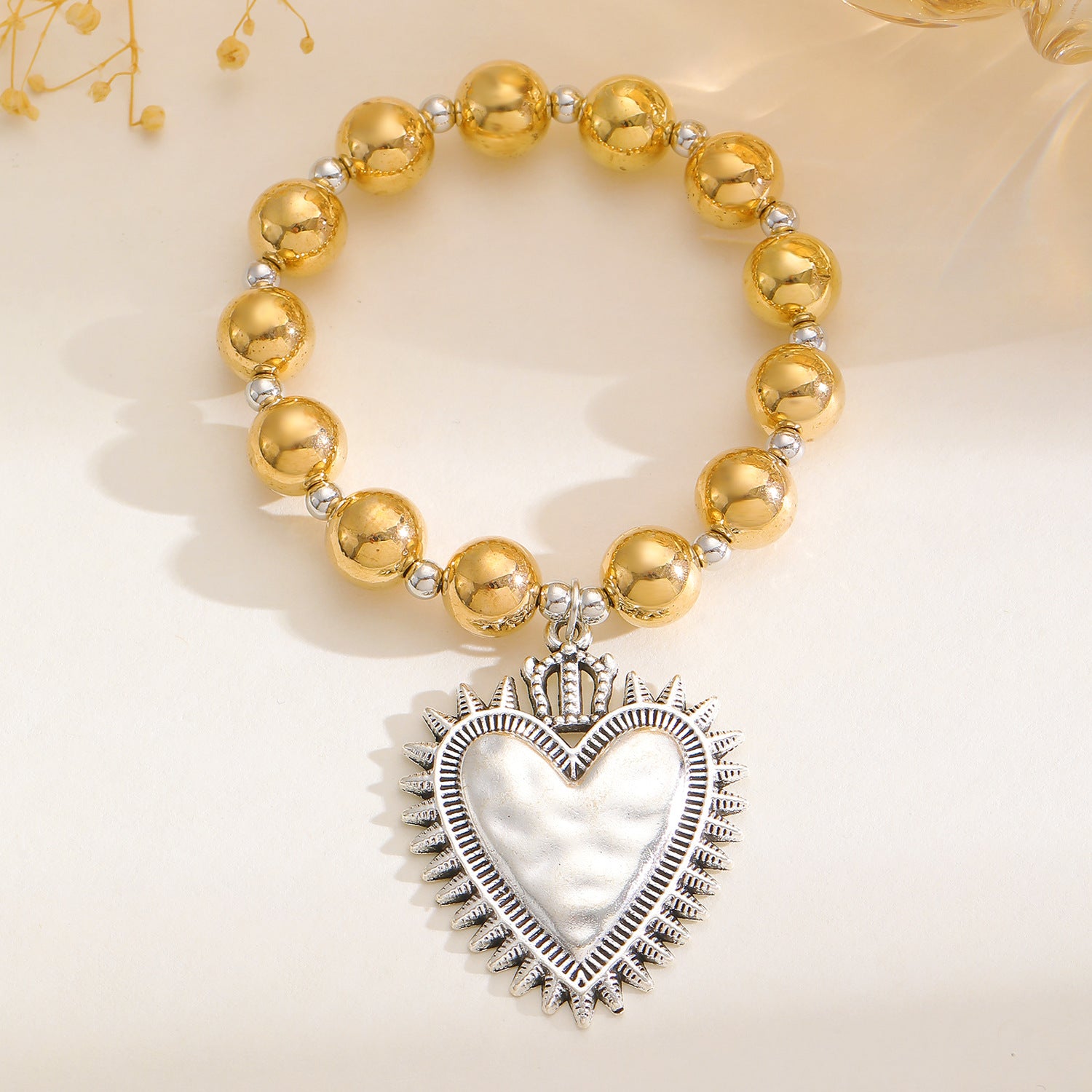 Wholesale Silver Multiple Sacred Heart Love Necklace