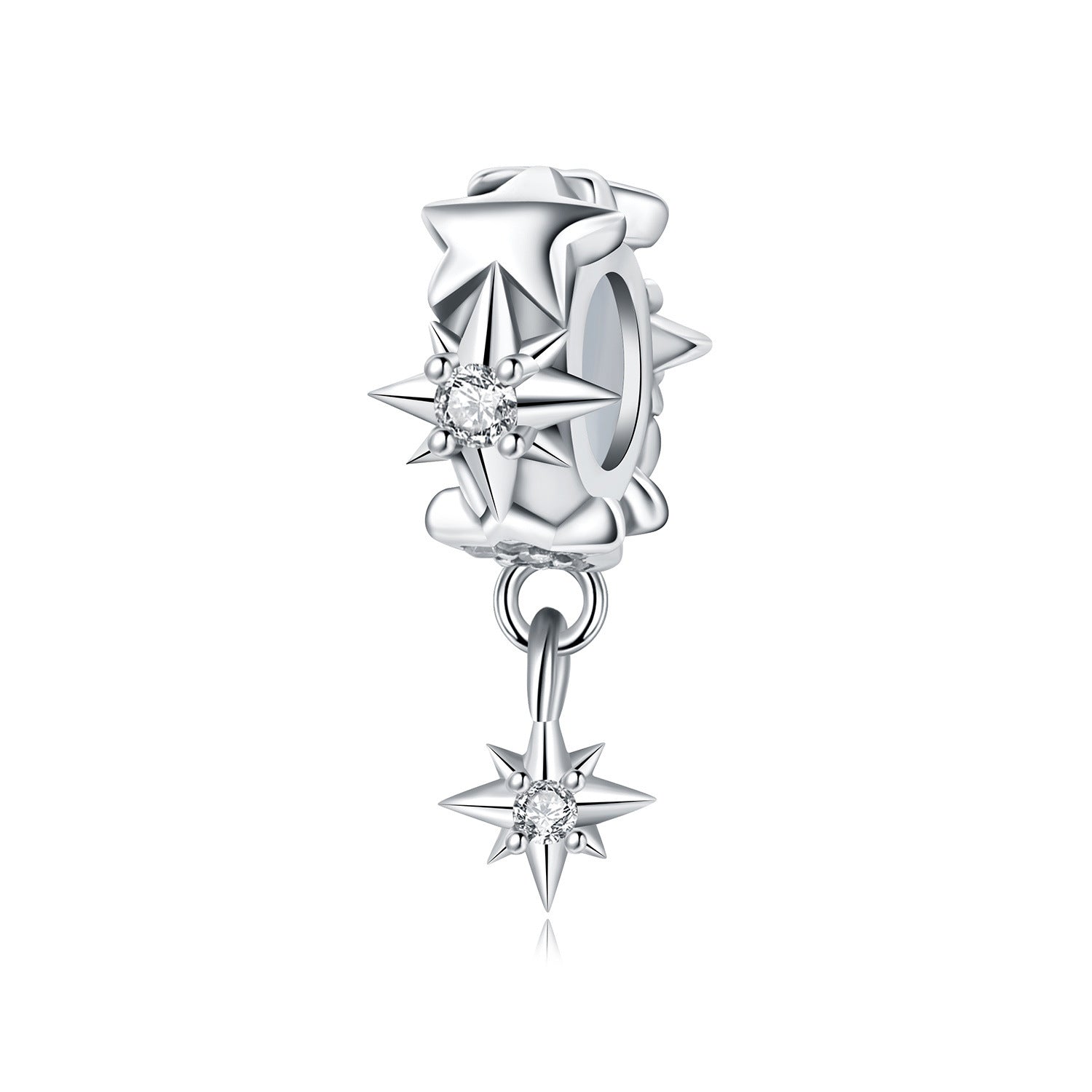 Wholesale Diverse Stars Moon Sun Pure Silver Charms