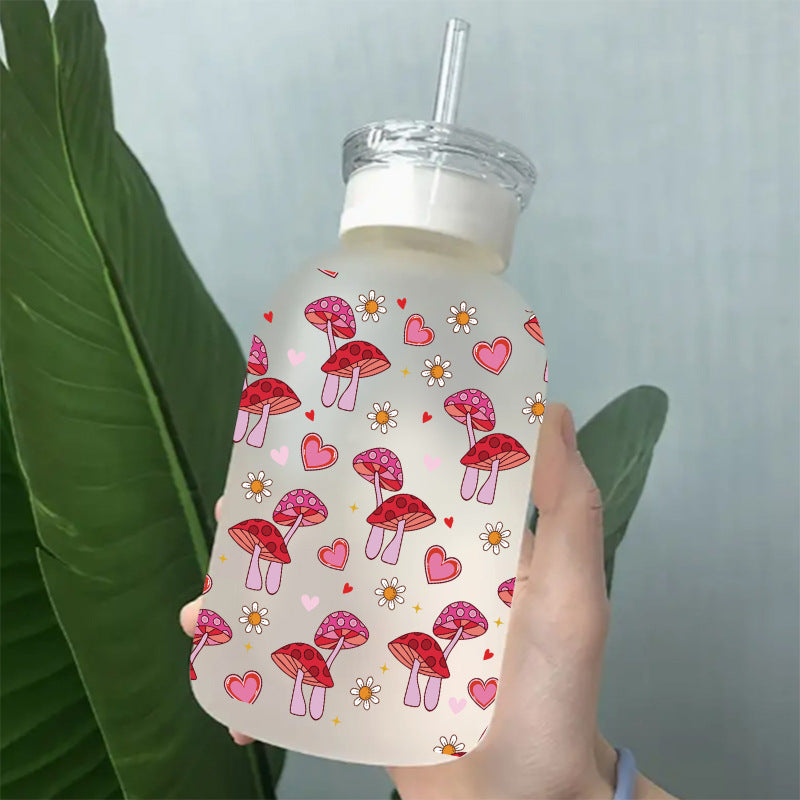 Wholesale Pink dessert ice cream 16oz Cup UV DTF Wraps