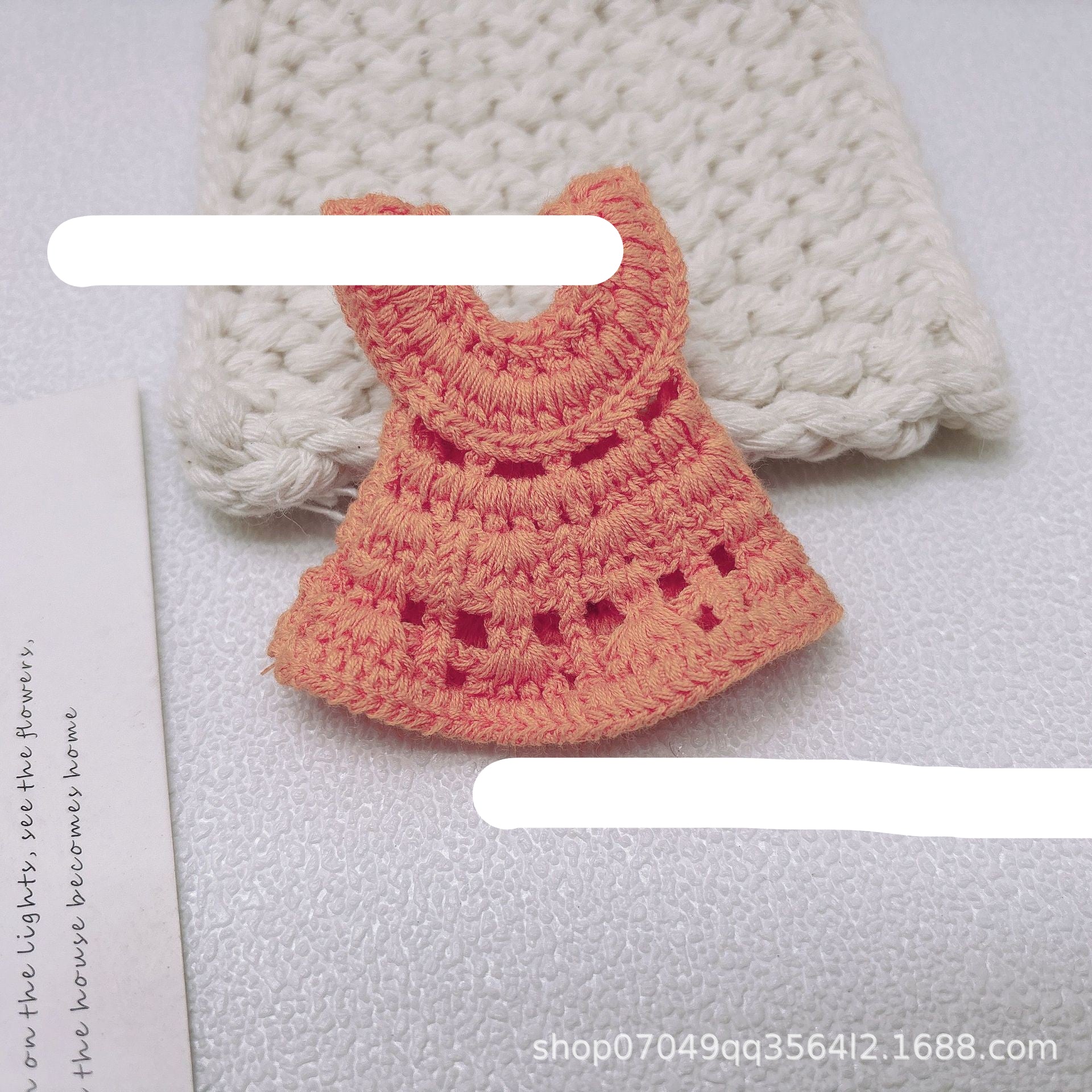 Wholesale 2pcs/pack 13cm Handdog Cotton Doll Skirt Handmade Plush Toy Woven Doll Clothes