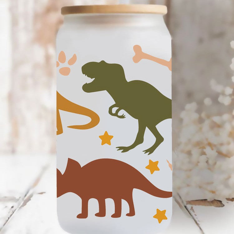 Wholesale Cartoon Chicken Monkey Diverse Animals 16oz Cup UV DTF Wraps