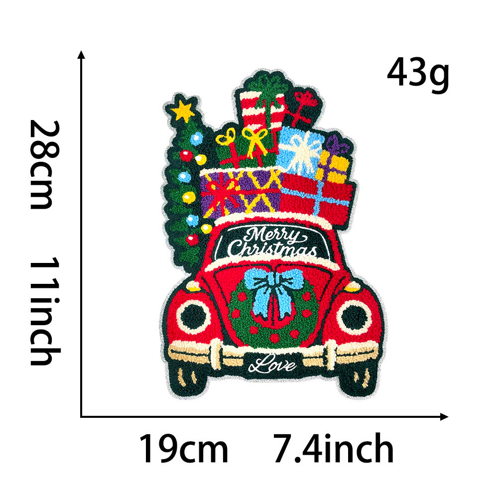 Wholesale Stylish Large Christmas  Patch With Gingerbread OH SNAP Sequin Embroidered Applique For et OLY Exclusive