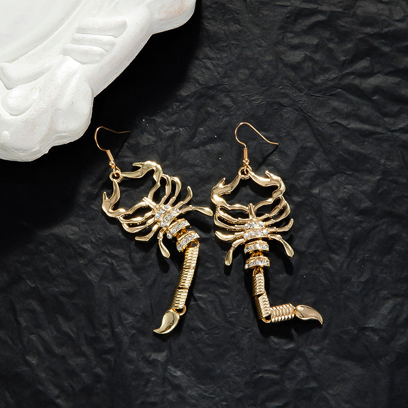 Wholesale Diamond Punk Style Scorpion Necklace