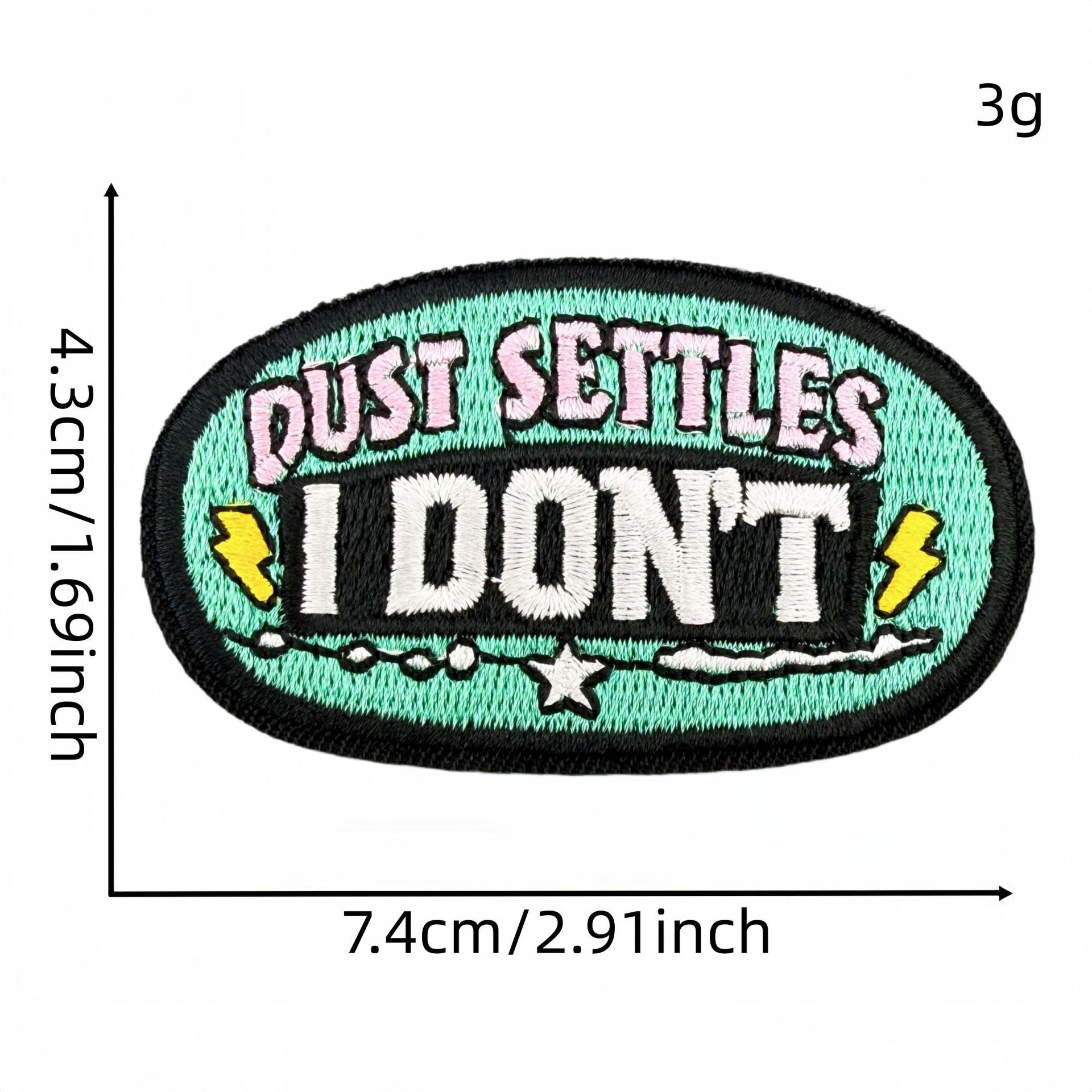 Wholesale Polyester Embroidered Iron On Patch Set Of 15 Y2K Punk Attitude Slogan DIY Clothing Bags Craft Supply
