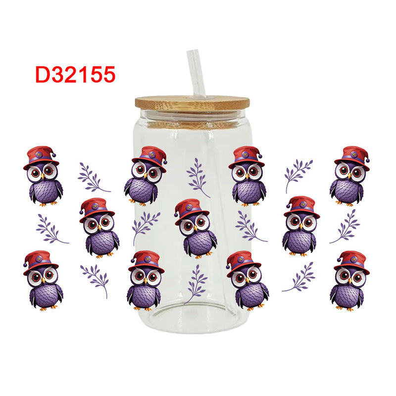 Wholesale Colorful cute animals 16oz Cup UV DTF Wraps