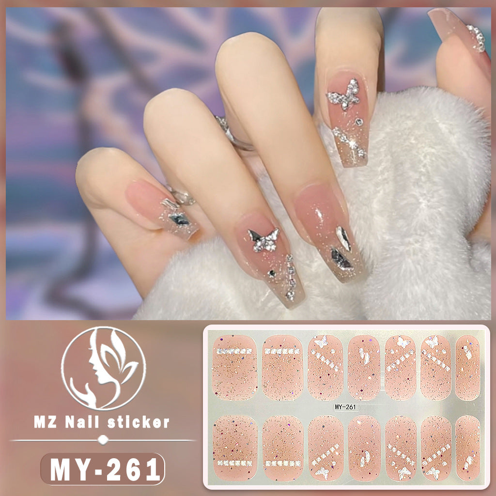 Wholesale MY Butterfly Baking Free Gel 5D Waterproof Diamond Like Nail Polish Stickers