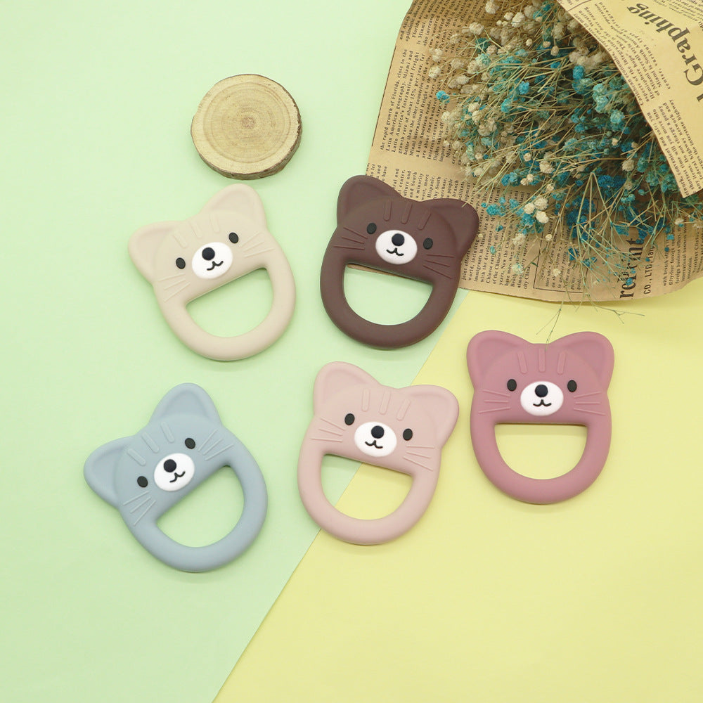 Wholesale 10PCS/PACK Baby Soft Silicone Animal Food Grade Teething Stick