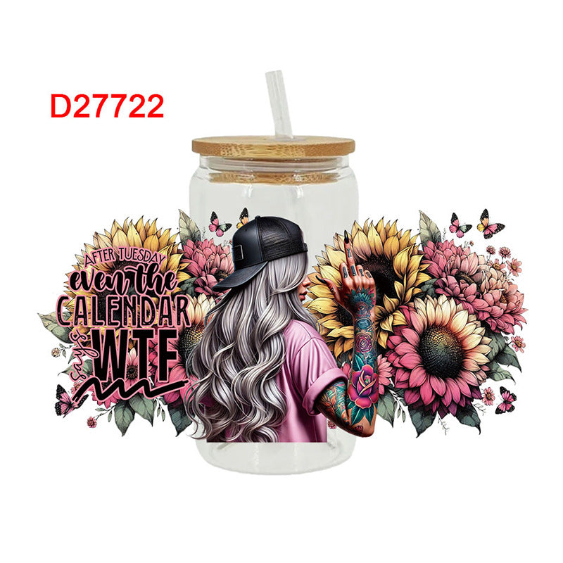 Wholesale UV Transfer Paste Glass Crystal Label Crystal Paste 16OZ UV DTF WRAPS