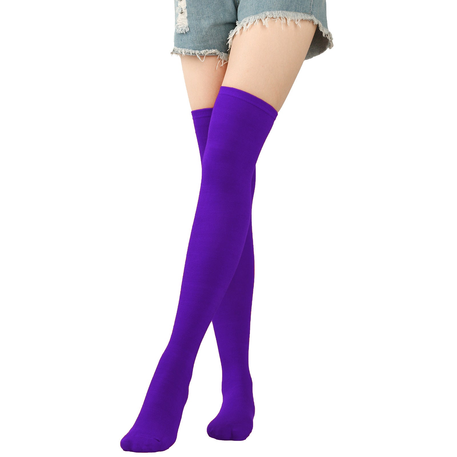 Wholesale Christmas Halloween Purple Green Twill Stockings