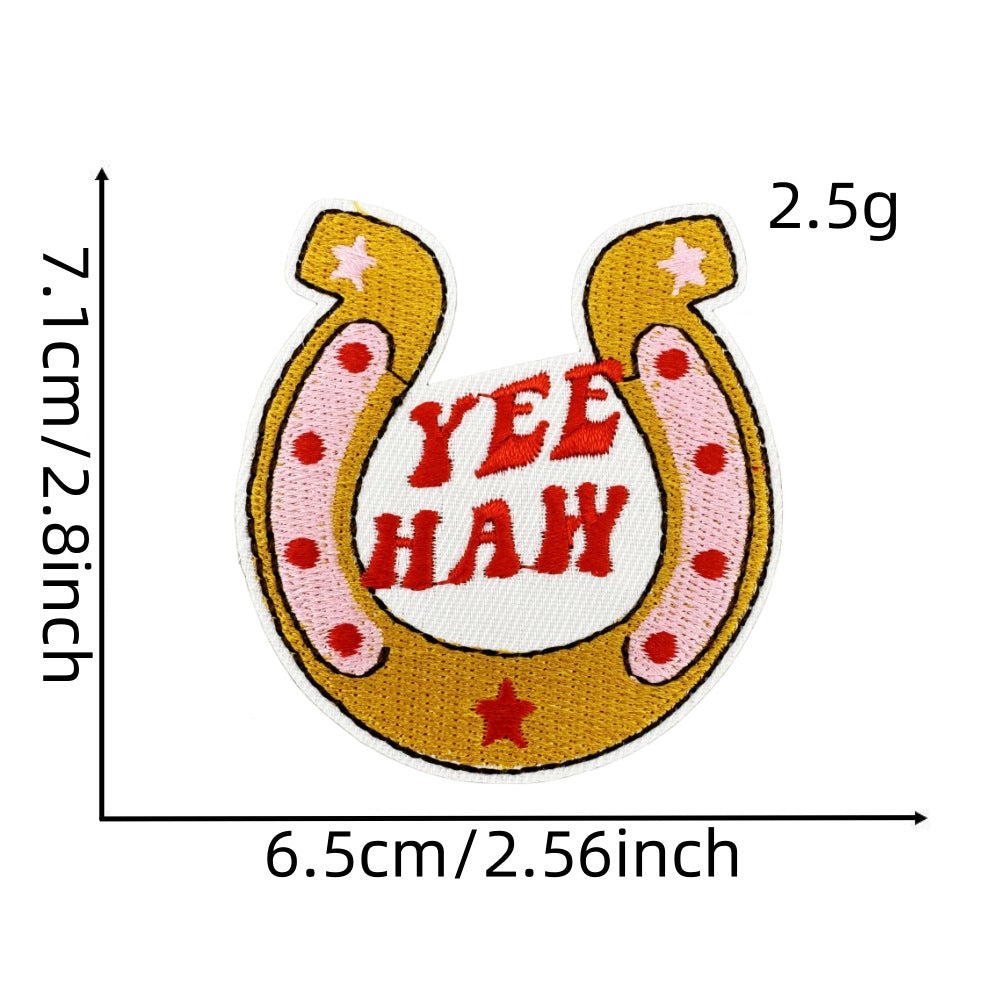 Wholesale Pink Western-style Cartoon Embroidery DIY patches