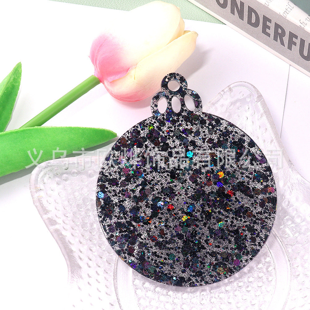 Wholesale 10pcs/ pack Acrylic Christmas Ornaments Decoration DIY Craft Christmas Tree Ornaments Patches