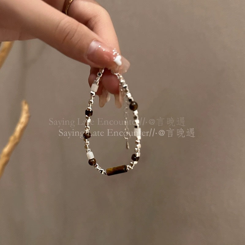 Wholesale Cat's Eye Beaded Simple Bracelet