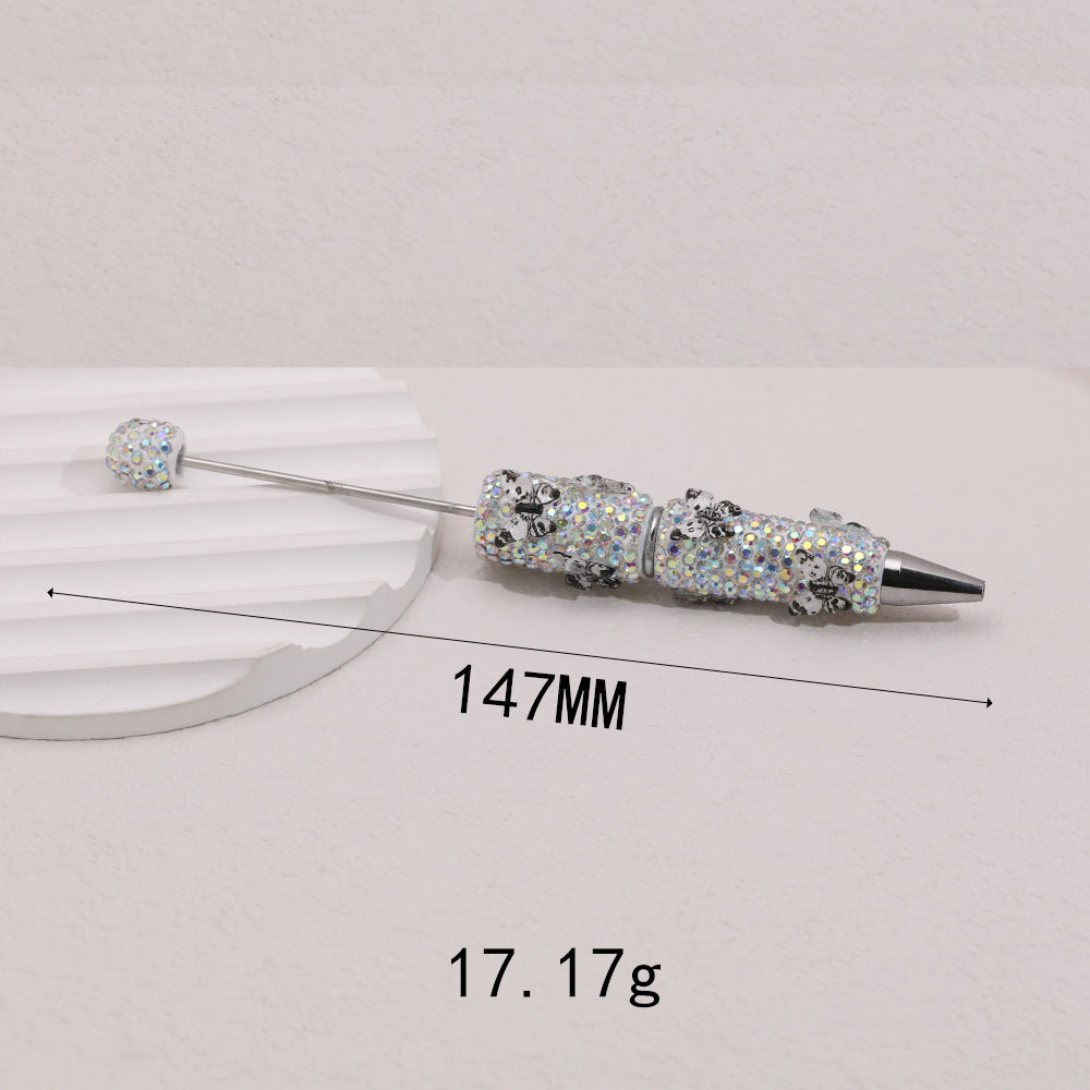 Wholesale  5pcs Butterfly Soft Clay Full Diamond Fancy Beadable Pens