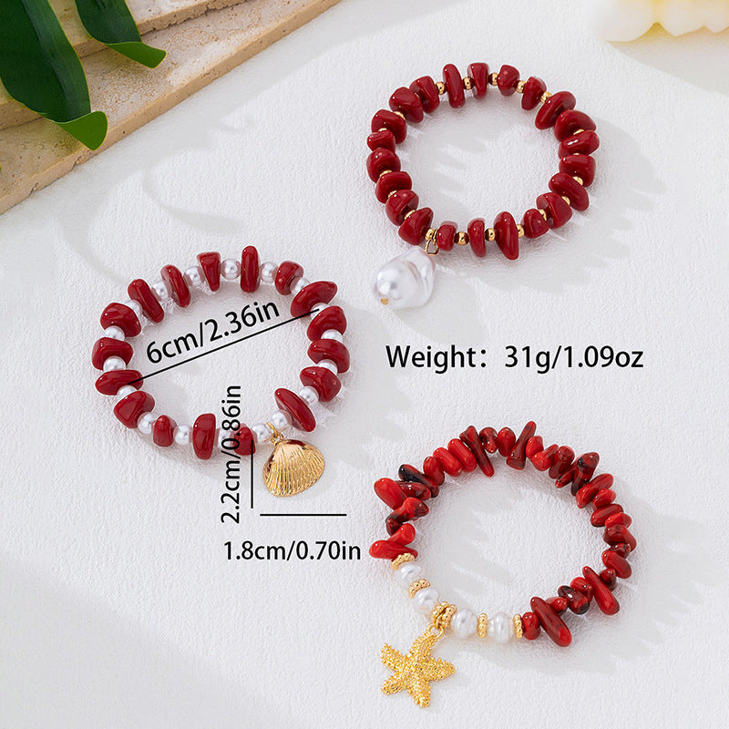 Wholesale Ocean Vacation Plastic Bead Alphabet Pendant Necklace Women S Boutique Resale Jewelry
