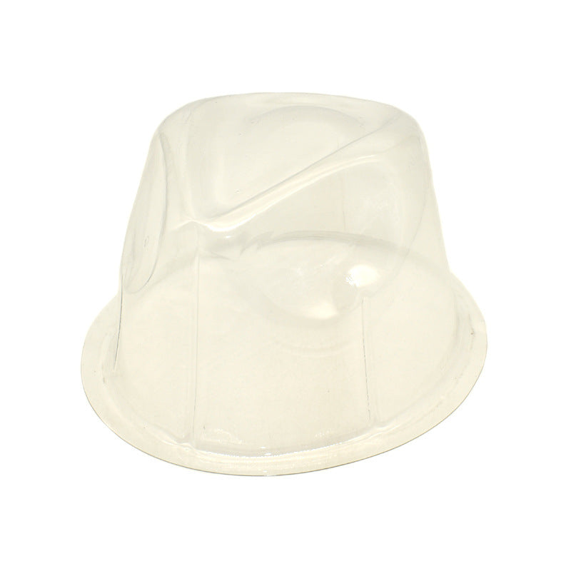Wholesale pvc plastic hat straw hat protective transparent hat holder